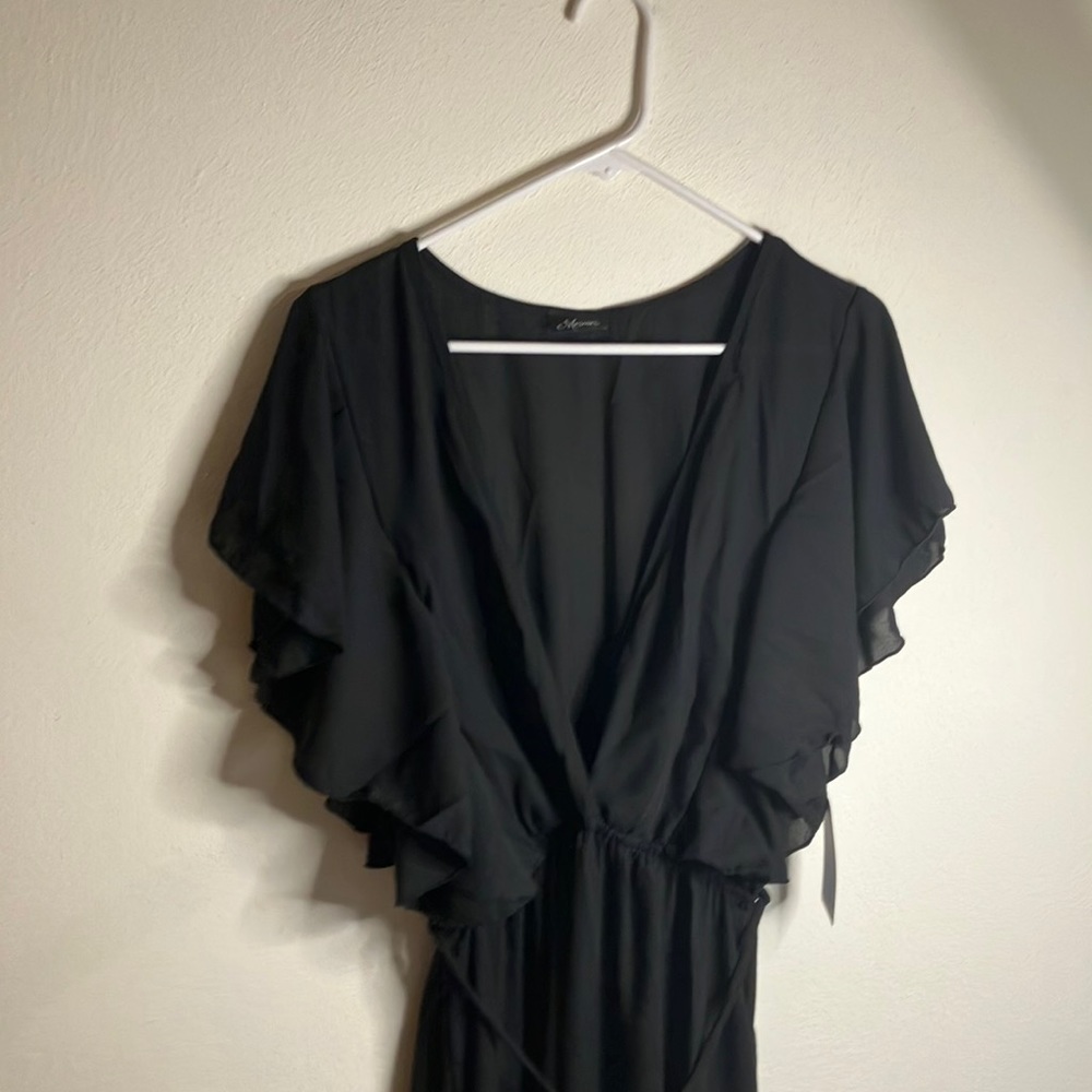 Women’s Chiffon Cap Sleeve Evening Dress 2XL By Mesmer, Designed & Made in USA